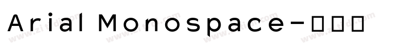 Arial Monospace字体转换
